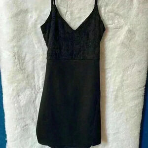 NWT , Little black V-neck adjustable strap dress size Womens Open Back